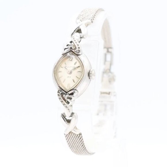 Vintage 14.5mm Bulova V15844 La Petite 23 JewelMen\'s Wristwatch 5AD 10k RGP main image 7